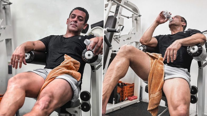 Salman Khan ने जिम में पसीना बहाने और लेग की जमकर कसरत करने के बाद सोशल मीडिया पर की शेयर तस्वीरें, बोले - हालत खराब (View Pics)