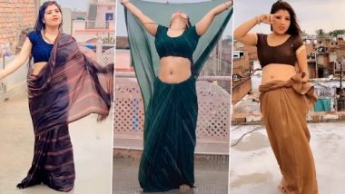 Desi Bhabhi Dance: देसी भाभी ने बारिश में भीगते हुए 'धक धक' गाने पर किया डांस, सिडक्टिव मूव्स देख छूट जाएगा पसीना