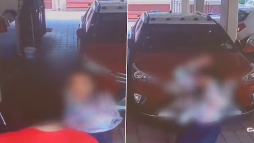 Woman Beaten By Man: पुणे में पार्किंग गेट पर धक्का लगने से भड़का पुरुष, महिला को मारा थप्पड़, सीसीटीवी में घटना कैद