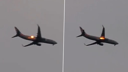 Video: पक्षी के टकराने की आशंका के बाद बीच हवा में अमेरिकन एयरलाइंस के विमान के इंजन में लगी आग, की गई इमरजेंसी लैंडिंग (देखें वीडियो)