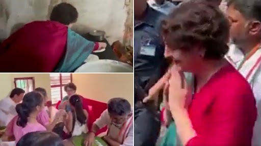 Priyanka Gandhi Vadra Made Dosa: प्रियंका गांधी वाड्रा ने मैसूर में माइलरी अग्रहारा रेस्तरां में बनाना सिखा डोसा, देखें वीडियो