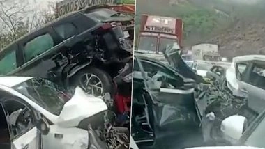 Video: पुणे-मुंबई एक्सप्रेस पर बड़ा हादसा, 11 वाहनों का आपस में टक्कर, कई घायल