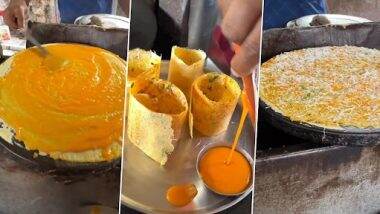 Aamras Dosa: डोसा खाने के शौकीनों को झटका, यह शख्स बेच रहा है आमरस डोसा, देखें वीडियो