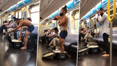 Bath in Train: ट्रेन में कपड़े उतारकर नहाते हुए शख्स का वीडियो वायरल, इंटरनेट पर लोग हैरान