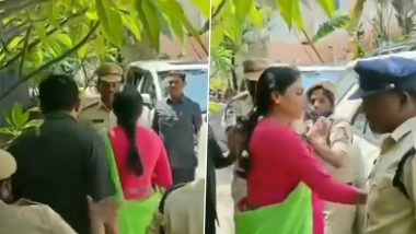 YS Sharmila Detained: वाईएस शर्मिला ने तेलंगाना पुलिस के साथ की मारपीट; हिरासत में लिया गया (Watch Video)