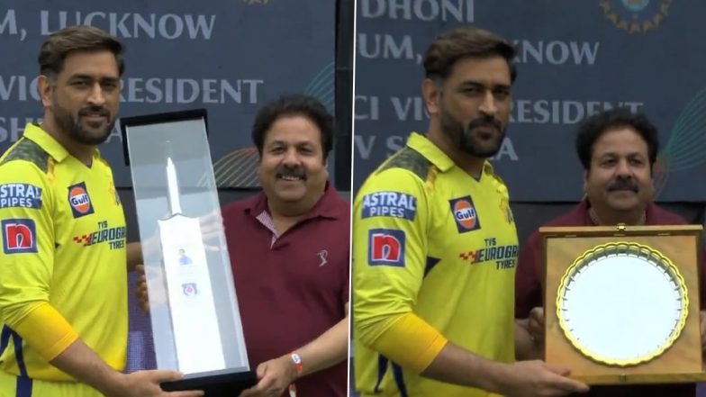 LSG vs CSK, IPL 2023 Match 45 Live Score Update: एकाना स्टेडियम पर पहली बार खेलने पहुंचे एमएस धोनी, राजीव शुक्ला ने किया सम्मानित