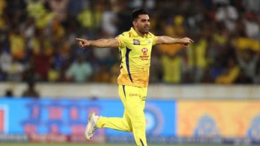 IPL 2023 Final, CSK vs GT: सीएसके के तेज गेंदबाज दीपक चाहर ने फाइनल के कार्यक्रम में बदलाव के लिए आयोजकों और फैंस के मौजूदगी के लिए दिया धन्यवाद, देखें Tweet