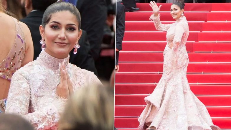 Sapna Choudhary at Cannes 2023: हरियाणवी डांसर सपना चौधरी का कांस में डेब्यू, ग्लैमरस लुक पर फिदा हुए फैंस (देखें तस्वीरें)