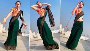 Man Danced in Saree: साड़ी पहनकर शख्स ने शरारा- शरारा गाने पर किया डांस, वीडियो हुआ वायरल