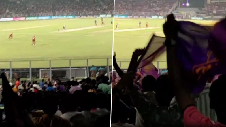 Kolkata Crowd Teases Naveen-ul-Haq: ईडन गार्डन्स में नवीन उल-हक को देखकर 'कोहली-कोहली' के नारे लगाने लगे फैंस, गेंदबाज ने कर दी यह हरकत (Watch Video)