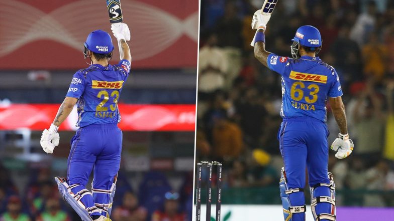 PBKS vs MI, IPL 2023 Match 46 Live Score Update: मुंबई इंडियंस ने पंजाब किंग्स को छह विकेट से रौंदा, सूर्यकुमार यादव और ईशान किशन ने खेली मैच विनिंग पारी