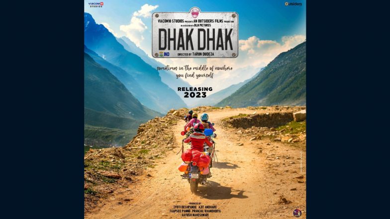 Dhak Dhak Poster: Taapsee Pannu ने शेयर किया 'धक धक' का पोस्टर, चार दिग्गज अभिनेत्रियां तय करेंगी सबसे ऊँचे मोटरेबल स्थान का सफर (View Pic)