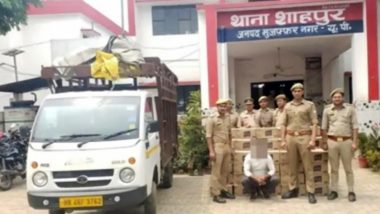 Interstate Liquor Smuggler: यूपी पुलिस की बड़ी सफलता, अंतरराज्यीय शराब तस्कर गिरफ्तार, छह लाख की अवैध शराब बरामद