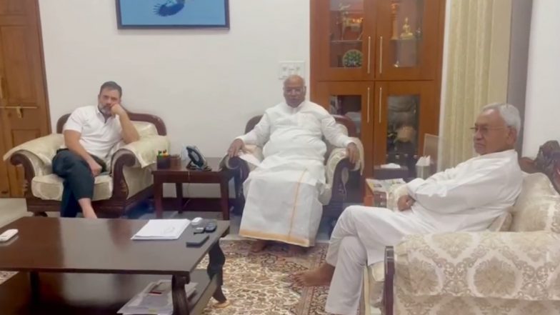 Mission 2024: मल्लिकार्जुन खड़गे, राहुल गांधी से मिले नीतीश, विपक्ष की बैठक की तारीख, जगह होगी तय