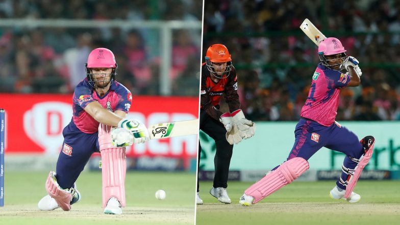 RR vs SRH, IPL 2023 Match 52: राजस्थान रॉयल्स ने सनराइजर्स हैदराबाद को दिया 215 रनों का विशाल लक्ष्य, जोस बटलर और संजू सैमसन ने खेली तूफानी पारी