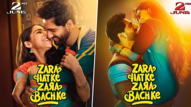 Zara Hatke Zara Bachke: Vicky Kaushal और Sara Ali Khan स्टारर फिल्म 'जरा हटके जरा बचके' का ट्रेलर आज आएगा सामने, 2 जून को सिनेमाघरों में रिलीज होगी फिल्म (View Pics)