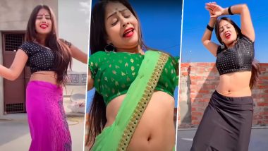 Desi Bhabhi Dance: हरी साड़ी पहनकर देसी भाभी ने लगाए जबरदस्त ठुमके, आपने डांस से लगाई आग