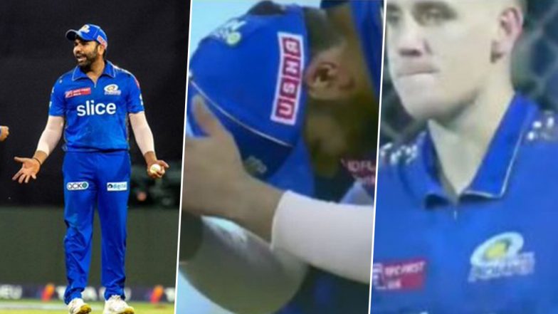 Rohit Sharma Sad After Drop Catch: RCB के खिलाफ मैच के दौरान कमरून ग्रीन ने किया कैच ड्रॉप, रोहित शर्मा हुए निराश, देखें Photo