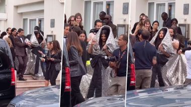 Aishwarya Rai At Cannes Film Festival 2023: स्टाइलिश सिल्वर गाउन पहन ऐश्वर्या राय ने कांस फिल्म फेस्टिवल की शिरकत, एक्ट्रेस का स्टनिंग वीडियो सोशल मीडिया पर हुआ वायरल (Watch Video)