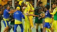 Dhoni Lifting Jadeja: रवींद्र जडेजा ने दिलाई शानदार जीत, एमएस धोनी ने खुशी से जड्डू को उठाया