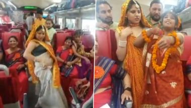 Dance in Vande Bharat Express: उत्तराखंड को मिली वंदे भारत एक्सप्रेस की सौगात, ट्रेन में क्षेत्रीय नृत्य कर मनाया गया जश्न (Watch Video)