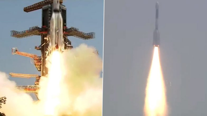 ISRO Launches GSLV-F12 and NVS-01: भारतीय अंतरिक्ष अनुसंधान संगठन ने श्रीहरिकोटा के सतीश धवन अंतरिक्ष केंद्र में जीएसएलवी-एफ12 सैटेलाइट लॉन्च की (Watch Video)