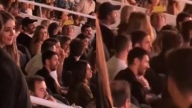 Lionel Messi Misses UNFP Awards Ceremony: बार्सिलोना में Coldplay कॉन्सर्ट में हिस्सा लेने के लिए लियोनेल मेस्सी ने यूएनएफपी अवार्ड सेरेमनी में नहीं हुए शामिल, देखें वीडियो