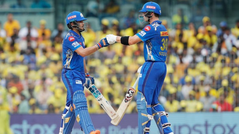 CSK vs MI, IPL 2023 Match 49 Live Score Update: मुंबई इंडियंस के बल्लेबाज नेहल वढेरा ने ज्यादा अर्धशतक, ट्रिस्टन स्टब्स के साथ मिलकर पारी को संभाला