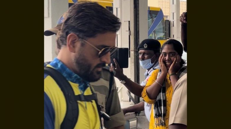 IPL 2023: CSK के कप्तान MS Dhoni को देख उड़ी फीमेल फैन की होश, वायरल हुई फैनगर्ल की रिएक्शन, देखें Photo