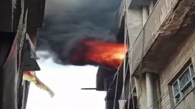 Fire in Punjab: पंजाब के लुधियाना में होजरी फैक्ट्री में लगी आग, पाया गया काबू- Video