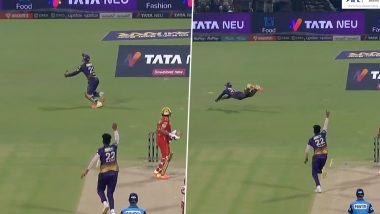Rahmanullah Gurbaz Catch in Two Attempts: पीबीकेएस के खिलाफ मैच के दौरान रहमानुल्लाह गुरबाज़ ने प्रभसिमरन सिंह को आउट करने के लिए दूसरे प्रयास में लपका कैच, देखें खुबसूरत वीडियो