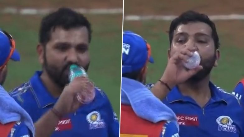 This Man is on Just Another Level of Forgetting: पानी पीने से पहले बोतल का ढक्कन खोलना भूले रोहित शर्मा, वायरल वीडियो पर फैंस ने दी प्रतिक्रिया, देखें Tweets