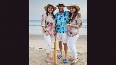 Sachin Tendulkar's Witty Caption for Picture: पत्नी अंजलि और बेटी सारा के साथ सचिन तेंदुलकर ने शेयर तस्वीर, मजाकिया अंदाज में लिखा कैप्शन, देखें Post