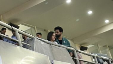 Sara Ali Khan And Vicky Kaushal Watching IPL Final: आईपीएल फाइनल का लुफ्त उठाने पहुंचे सारा अली खान और विक्की कौशल, सोशल मीडिया पर फोटो वायरल