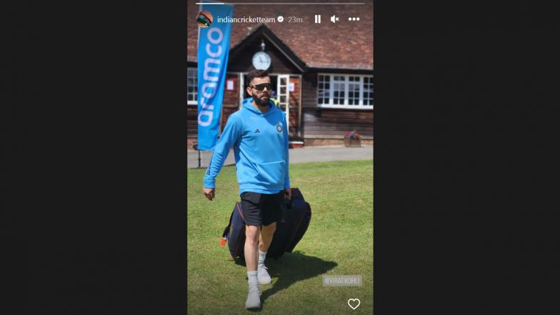 Virat Kohli In India’s New Training Kit: टीम इंडिया की नई एडिडास ट्रेनिंग किट में विराट कोहली ने डब्लूटीसी फाइनल से पहले किए अभ्यास, देखें वायरल तस्वीर