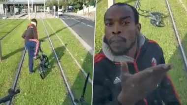 चलती ट्रेन के ड्राइवर से साइकिल सवार ने लिया पंगा, किया ऐसा कारनामा कि... देखें यह Viral Video