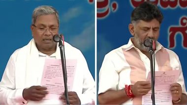 Karnataka Oath Ceremony: दूसरी बार कर्नाटक के सीएम बने सिद्धारमैया, डीके शिवकुमार ने ली डिप्टी CM की शपथ, देखें मंत्रियों की लिस्ट