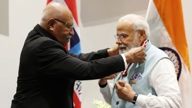 PM Modi Conferred the Highest Honour of Fiji: फिजी ने PM मोदी को अपने सर्वोच्च सम्मान 'कम्पेनियन ऑफ द ऑर्डर ऑफ फिजी' से किया  सम्मानित (Video)