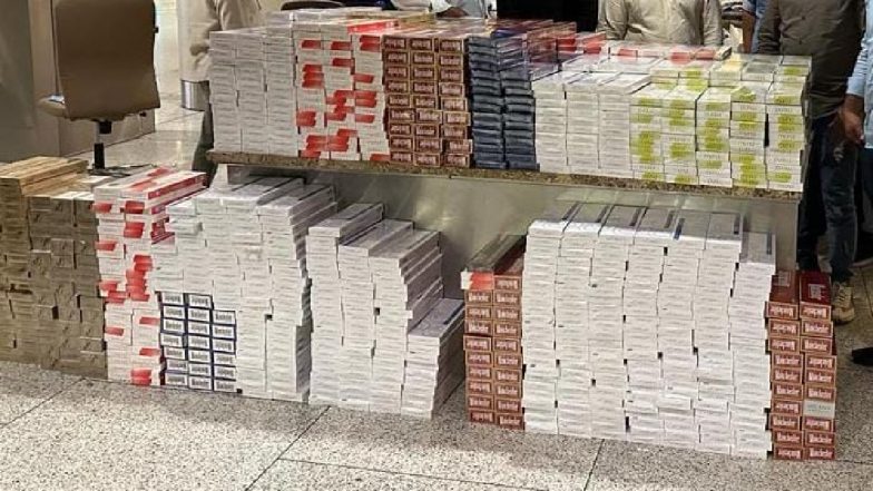 Foreign Cigarettes Seized: मुंबई एयरपोर्ट पर अप्रैल में 41 लाख रुपये के 9,36,700 विदेशी सिगरेट जब्त