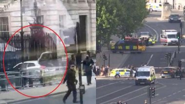 Car Crashes into Gate of UK PM Residence: ब्रिटिश प्रधानमंत्री सुनक के आवासीय गेट से टकराई कार, एक गिरफ्तार