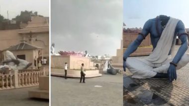VIDEO: उज्जैन के महाकाल लोक में आंधी से सप्तऋषि की 6 मूर्तियां गिरकर खंडित हुईं, PM मोदी ने किया था लोकार्पण