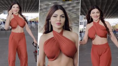 Sherlyn Chopra ने एयरपोर्ट पर अपनी हॉटनेस से लगाई आग, एक्ट्रेस को ग्लैमरस लुक में देख यूजर्स हुए मदहोश (Watch Video)