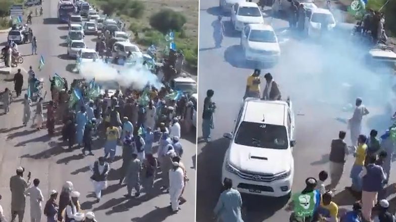 SirajUl Haq Convoy Suicide Attack: बलूचिस्तान में जमात-ए-इस्लामी प्रमुख सिराजुल हक के काफिले पर जानलेवा हमला, बाल-बाल बचे (Watch Video)