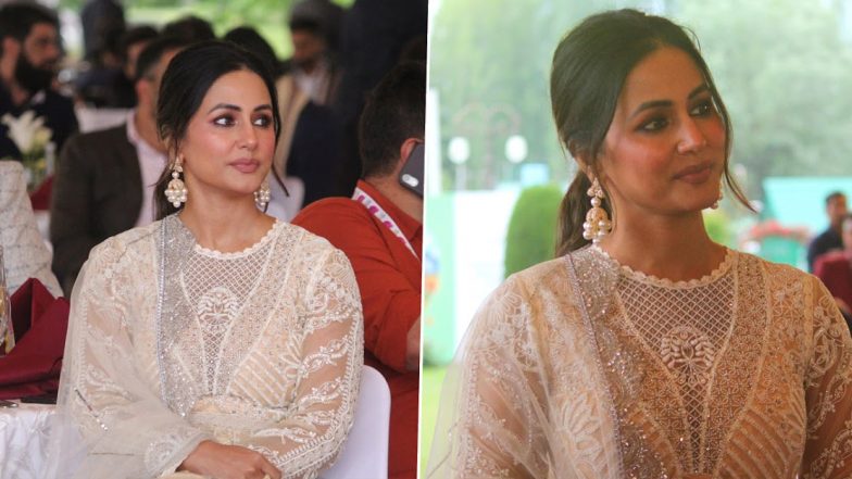 Hina Khan ने G20 में लिया हिस्सा, श्रीनगर के मेयर द्वारा आयोजित लंच का उठाया लुत्फ, एक्ट्रेस की तस्वीरें हुईं वायरल View Pics)