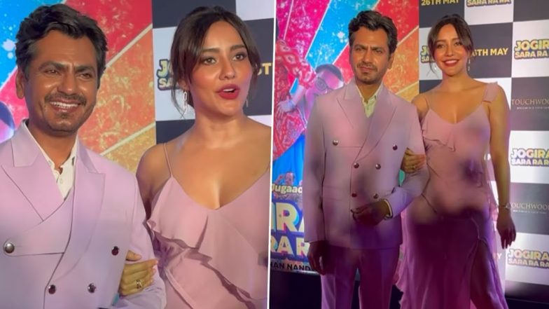 मैचिंग ड्रेस में एक साथ नजर आए Nawazuddin Siddiqui और Neha Sharma, एक्ट्रेस बोली - एक जैसा दिखने के लिए फोन पर बात भी नहीं हुई (Watch Video)