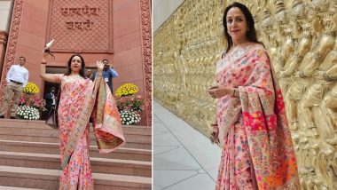 Hema Malini Shares New Parliament Pics: हेमा मालिनी ने देश के नए संसद भवन की की खूबसूरत तस्वीरें कीं शेयर, कैप्शन में लिखें देश भक्ति के जज्बात (View Pics)