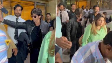 Shah Rukh Khan Try To Push Fan’s Phone: सेल्फी लेने की कोशिश कर रहे फैन पर गुस्से से लाल हुए शाहरुख खान (Watch Video)