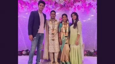 Tushar Deshpande Engagement Pic: नाभा गद्दामवार के साथ बंधन में बंधें सीएसके के तेज गेदबाज तुषार देशमुख, देखें Engagement की खुबसूरत तस्वीर