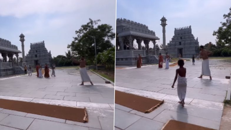 Venkatesh Iyer Playing Cricket In kanchipuram: वेंकटेश अय्यर ने कांचीपुरम में युवा छात्रों के साथ खेला क्रिकेट, लगाते लंबे-लंबे छक्के; देखें वीडियो