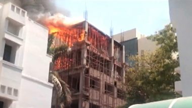 Lucknow Fire Video: किंग जॉर्ज मेडिकल यूनिवर्सिटी के कार्डियोलॉजी विभाग के निर्माणाधीन भवन में आग लगी, आग बुझाने का कार्य जारी